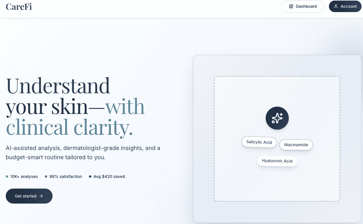 CareFi (LIVE AI BEST COAST 2025 HACKATHON WINNER) screenshot